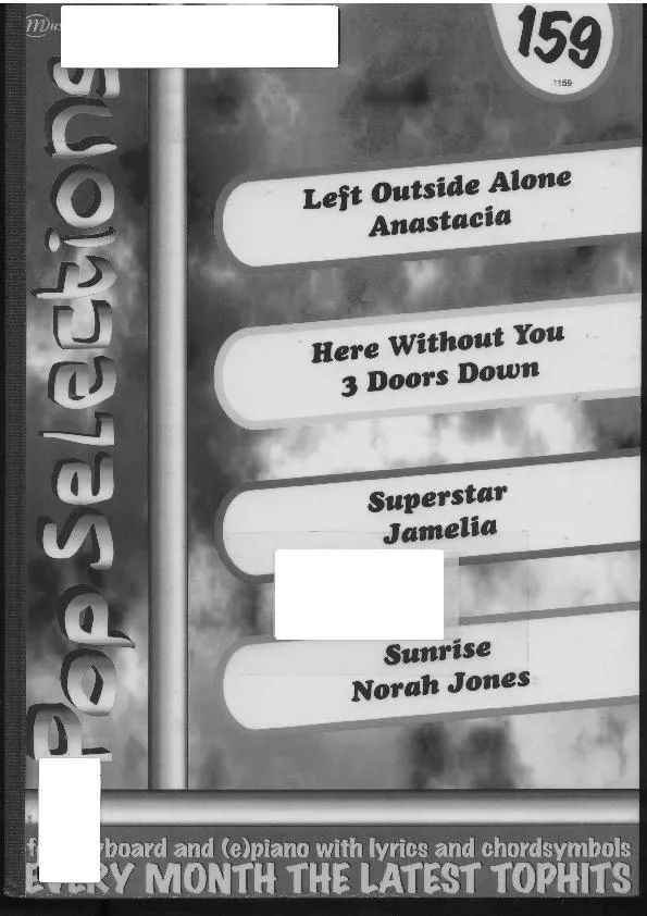 télécharger la partition d'accordéon Pop Sélections (Volume n°159) au format PDF
