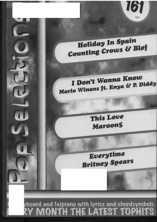 télécharger la partition d'accordéon Pop Sélections (Volume n°161) au format PDF