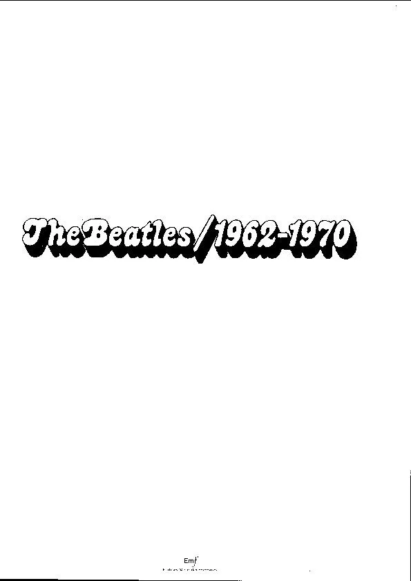 télécharger la partition d'accordéon The Beatles : 1962-1970 au format PDF