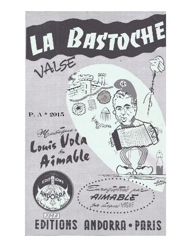 télécharger la partition d'accordéon La Bastoche (Valse) au format PDF