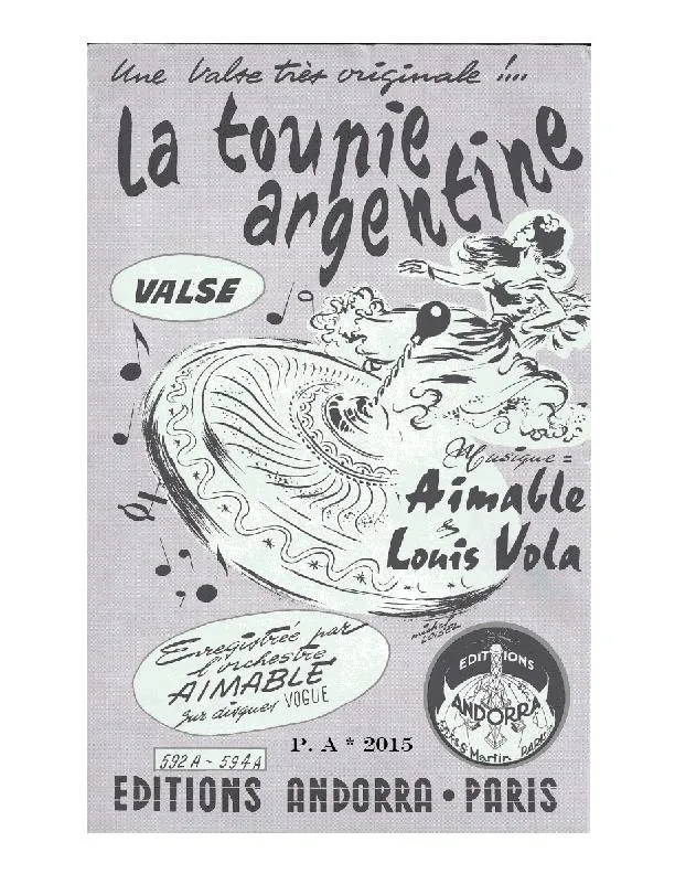 télécharger la partition d'accordéon La toupie Argentine (Valse) au format PDF