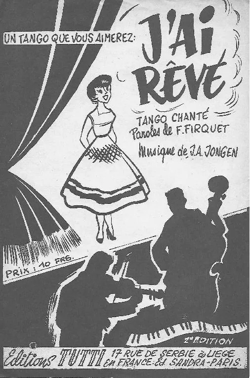 télécharger la partition d'accordéon J'ai rêvé (Tango) au format PDF