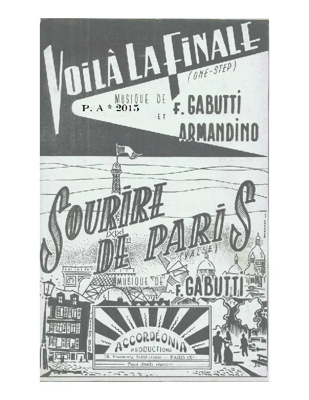 télécharger la partition d'accordéon Voilà la finale (Orchestration Complète) (On Step) au format PDF