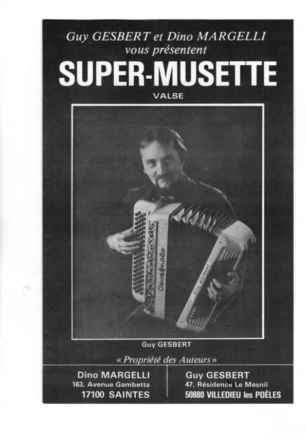télécharger la partition d'accordéon Super Musette (Valse) au format PDF