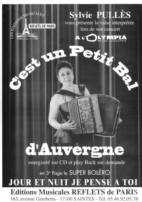 télécharger la partition d'accordéon C'est un petit bal d'Auvergne (Arrangement : Sylvie Pullès) (Valse) au format PDF
