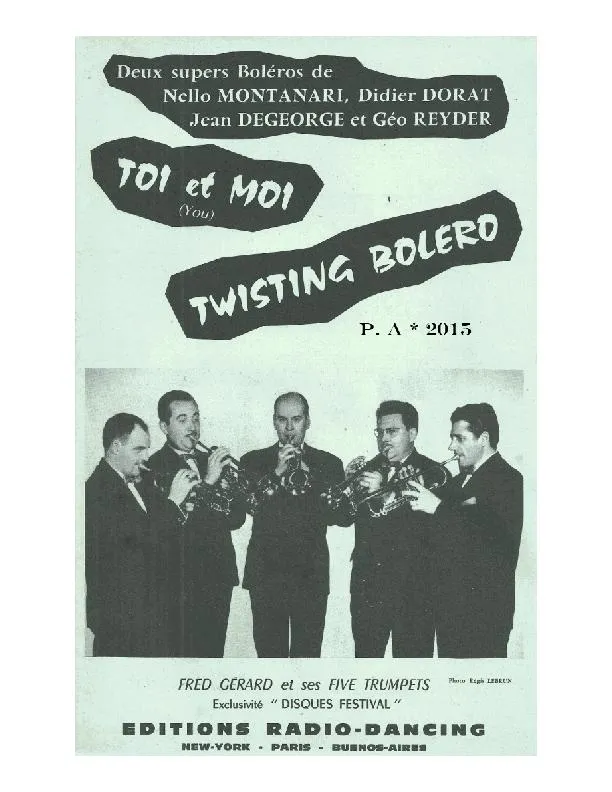télécharger la partition d'accordéon Toi et Moi (You) (Orchestration) (Boléro) au format PDF