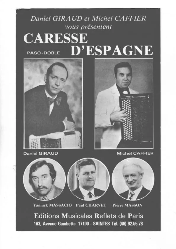 télécharger la partition d'accordéon Caresse d'Espagne (Arrangement : Eliane Margelli) (Paso Doble) au format PDF