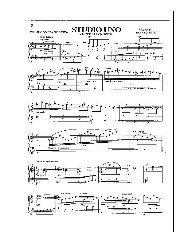 télécharger la partition d'accordéon Studio Uno (Valse de concert) au format PDF