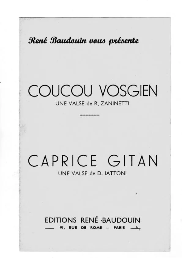 télécharger la partition d'accordéon Coucou Vosgien (1er + 2ème Accordéon + Orchestration) (Valse) au format PDF