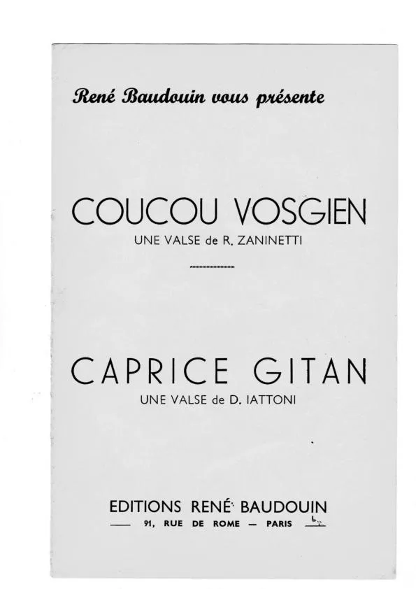 télécharger la partition d'accordéon Caprice Gitan (Valse) au format PDF
