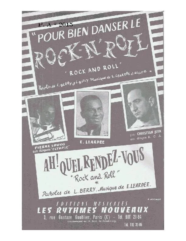 télécharger la partition d'accordéon Ah Quel rendez vous (Orchestration Complète) (Rock and Roll) au format PDF