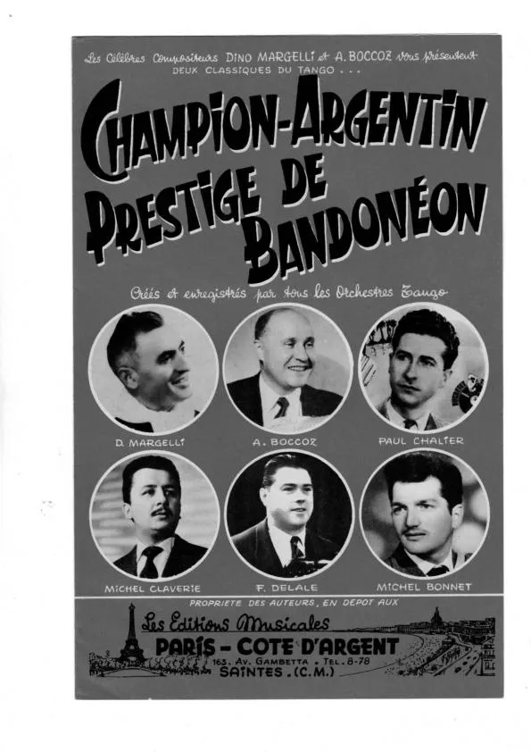 télécharger la partition d'accordéon Prestige de bandonéon (Tango Typique) au format PDF