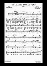télécharger la partition d'accordéon Je chante dans le vent (Slow Chanté) au format PDF