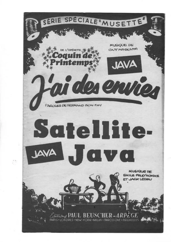 télécharger la partition d'accordéon Satellite Java (Orchestration) au format PDF