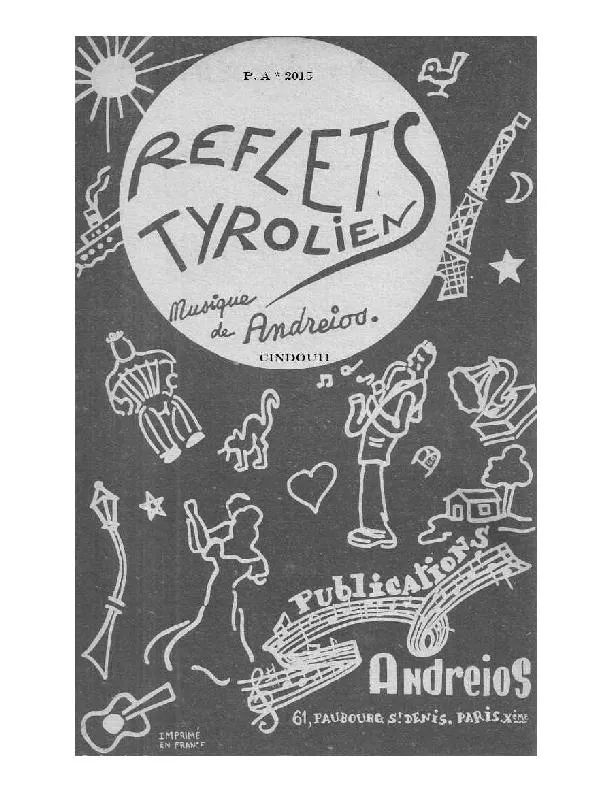 télécharger la partition d'accordéon Reflets Tyroliens (Valse Tyrolienne) au format PDF