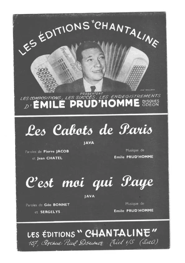 télécharger la partition d'accordéon Les cabots de Paris (Orchestration Compléte) (Java) au format PDF