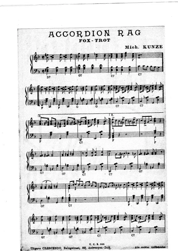 télécharger la partition d'accordéon Accordion Rag (Fox Trot) au format PDF