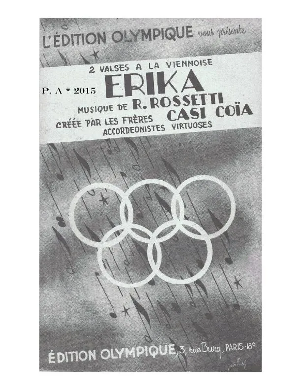 télécharger la partition d'accordéon Erika (Orchestration) (Valse) au format PDF