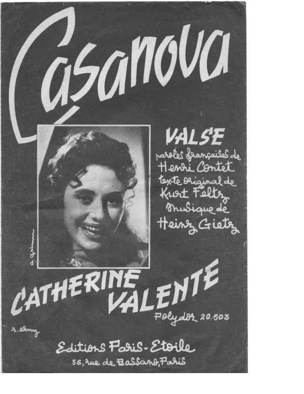 télécharger la partition d'accordéon Casanova (Adaptation de Casanova) (Valse Chantée) au format PDF