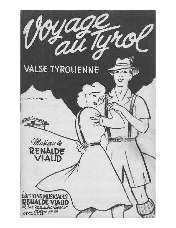 télécharger la partition d'accordéon Voyage au Tyrol (Orchestration) (Valse Tyrolienne) au format PDF