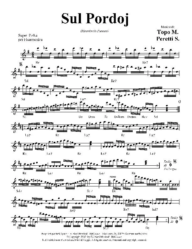 télécharger la partition d'accordéon Sul Pordoj (Super Polka) au format PDF
