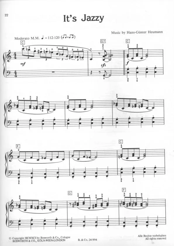 télécharger la partition d'accordéon It's Jazzy au format PDF