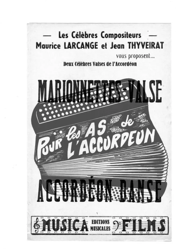 télécharger la partition d'accordéon Accordéon danse (Valse Musette) au format PDF