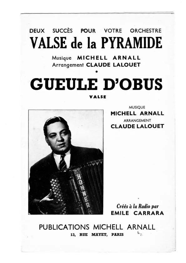 télécharger la partition d'accordéon Gueule d'obus (Arrangement : Claude Lalouet) (Valse) au format PDF