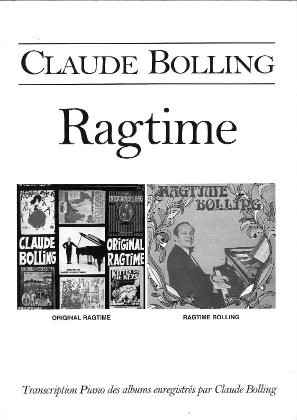 télécharger la partition d'accordéon Claude Bolling Ragtime (24 titres) au format PDF