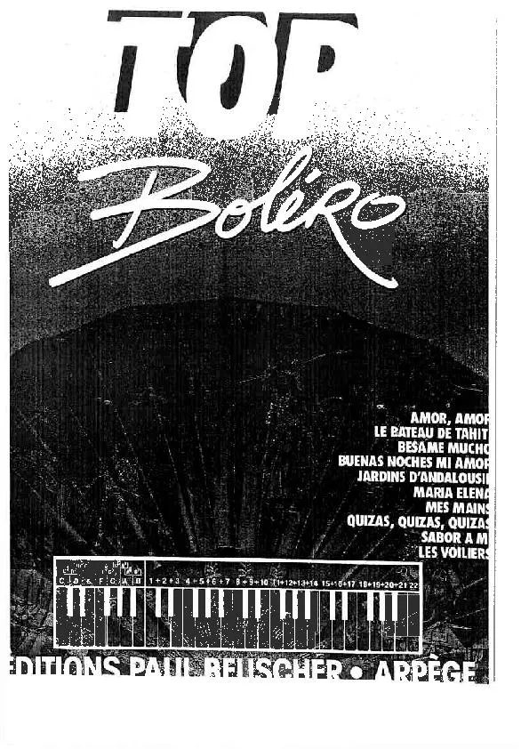 télécharger la partition d'accordéon Top Boléro (10 Titres) au format PDF
