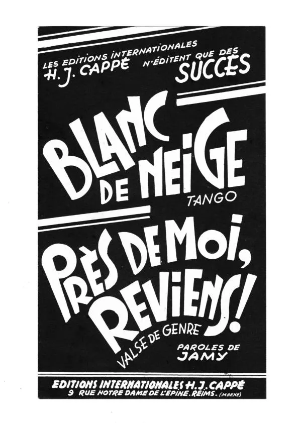 télécharger la partition d'accordéon Blanc de neige (Orchestration Complète) (Tango) au format PDF