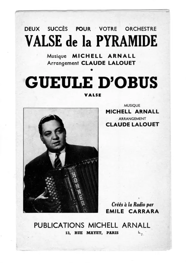 télécharger la partition d'accordéon Valse de la pyramide (Arrangement : Claude Lalouet) au format PDF