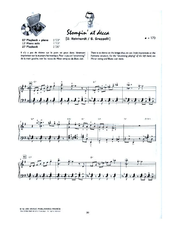 télécharger la partition d'accordéon Stompin' at Decca au format PDF