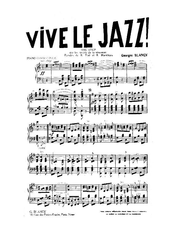 télécharger la partition d'accordéon Vive le jazz (One Step) au format PDF