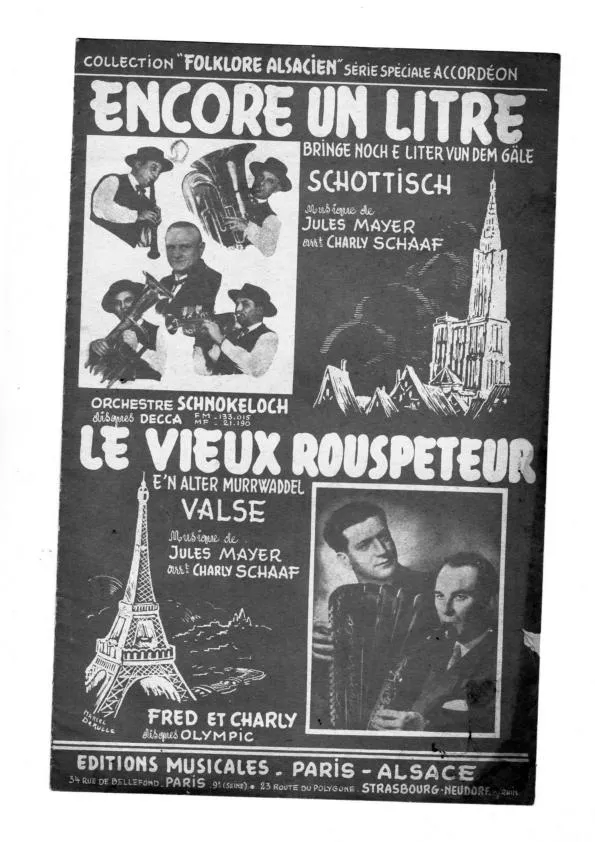 télécharger la partition d'accordéon Encore un litre (Bringe noch e Liter vun dem Gäle) (Arrangement : Charly Schaaf) (Schottisch) au format PDF