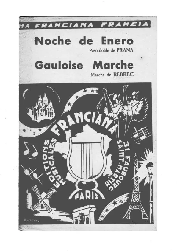 télécharger la partition d'accordéon Gauloise Marche (Orchestration Complète) au format PDF