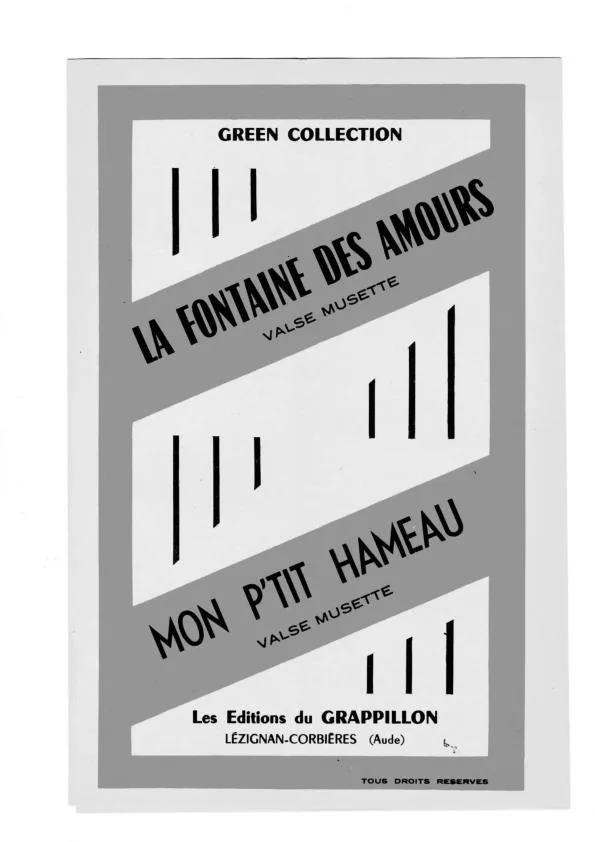 télécharger la partition d'accordéon La fontaine des amours + Mon p'tit hameau (Valse Musette) au format PDF