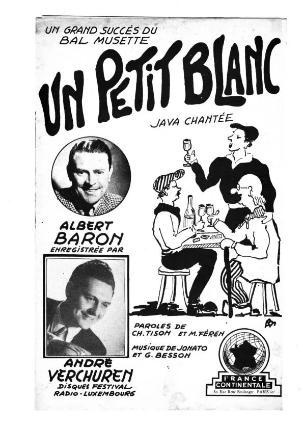 télécharger la partition d'accordéon Un petit blanc (Java Chantée) au format PDF