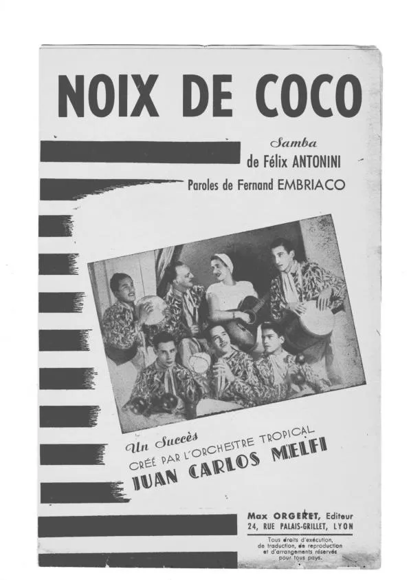télécharger la partition d'accordéon Noix d' coco (Orchestration) (Samba) au format PDF