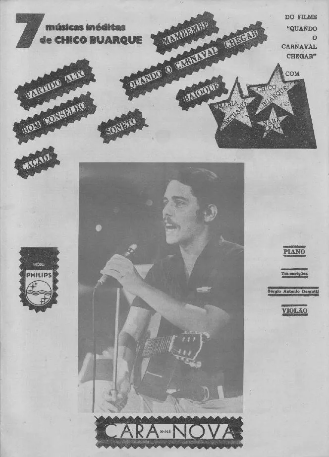 télécharger la partition d'accordéon 7 Musicas Inéditas de Chico Buarque (Du film : Quando o carnaval chegar)  au format PDF