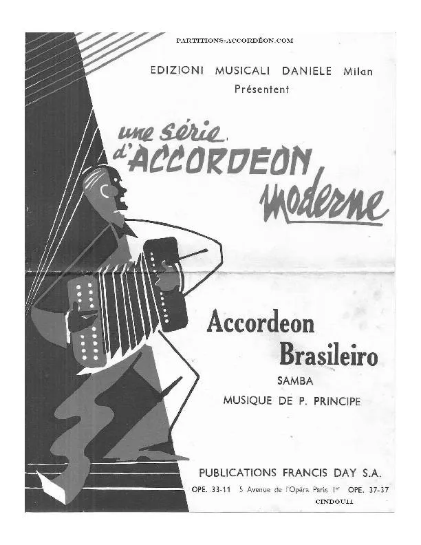 télécharger la partition d'accordéon Accordéon Brasileiro (Samba) au format PDF