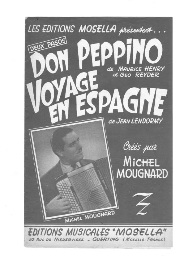 télécharger la partition d'accordéon Voyage en Espagne (Paso Doble) au format PDF
