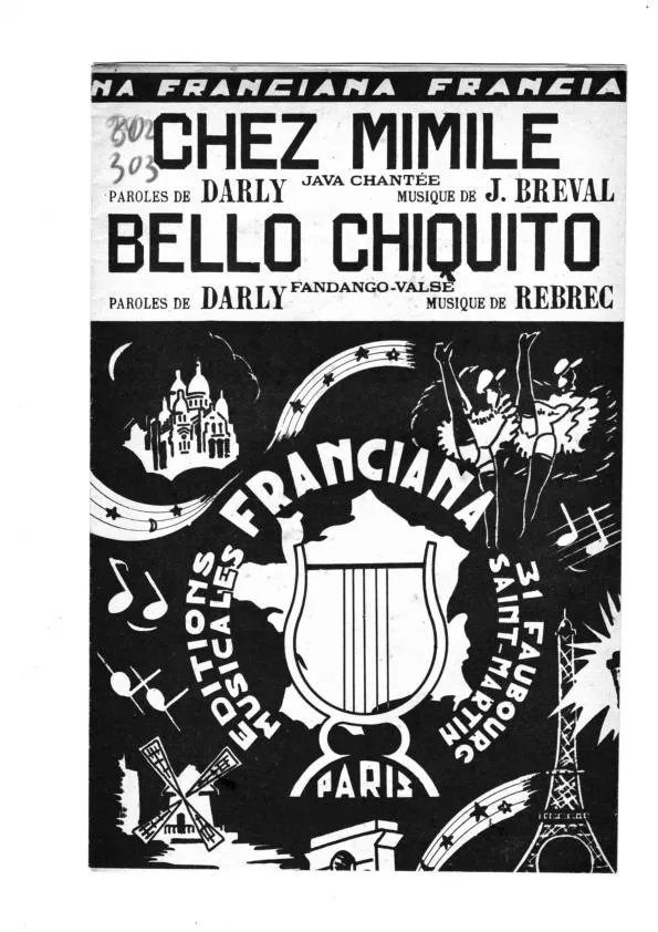 télécharger la partition d'accordéon Chez Mimile (Java Chantée) au format PDF