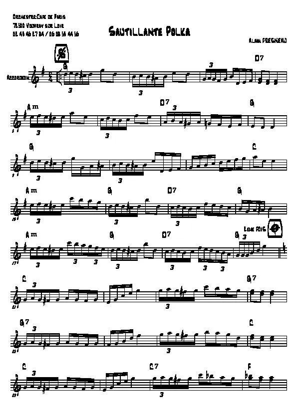 télécharger la partition d'accordéon Sautillante Polka au format PDF