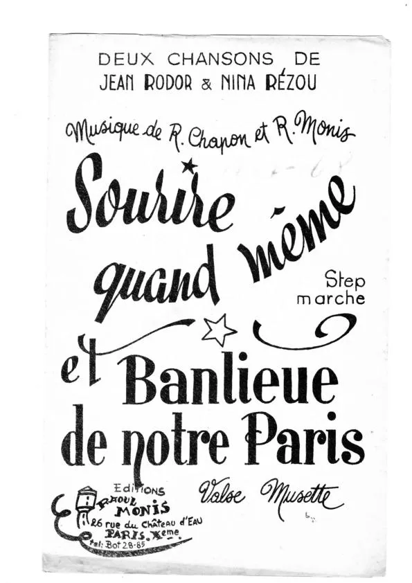 télécharger la partition d'accordéon Banlieue de notre Paris (Orchestration Complète) (Valse) au format PDF