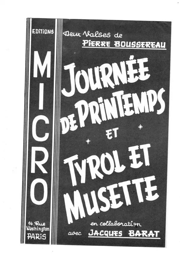 télécharger la partition d'accordéon Journée de printemps + Tyrol et musette (Valse) au format PDF