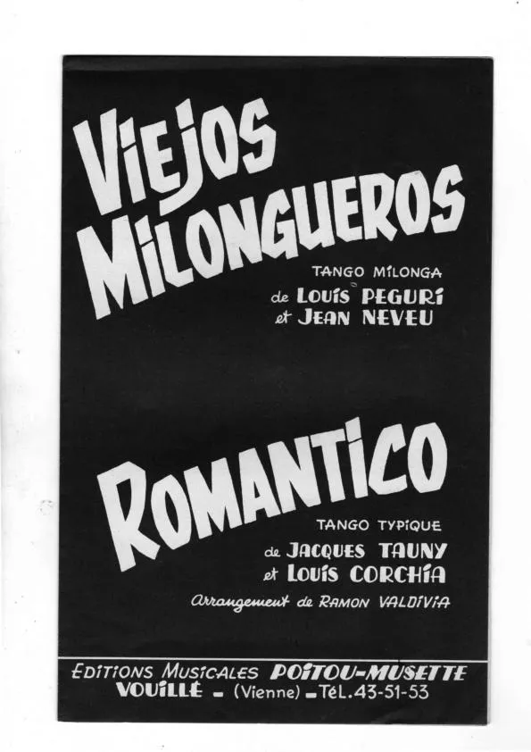 télécharger la partition d'accordéon Viejos Milongueros (Deux Accordéons) (Tango) au format PDF