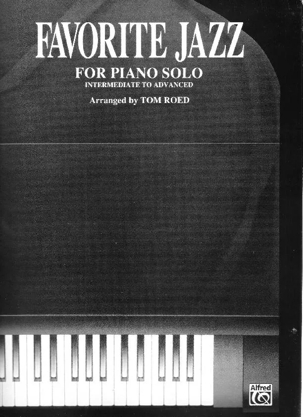 télécharger la partition d'accordéon Favorite jazz for piano solo (Arranged by Tom Roed) (15 titres) au format PDF