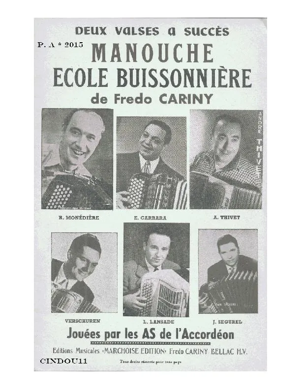 télécharger la partition d'accordéon Ecole buissonnière (Valse Musette) au format PDF