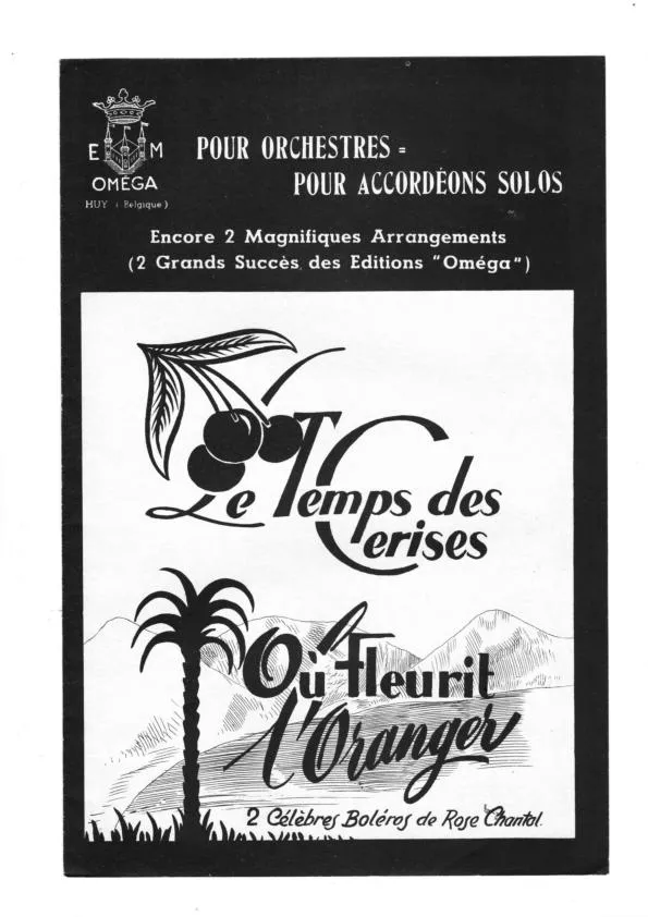 télécharger la partition d'accordéon Le temps des cerises (Orchestration Complète) (Boléro) au format PDF